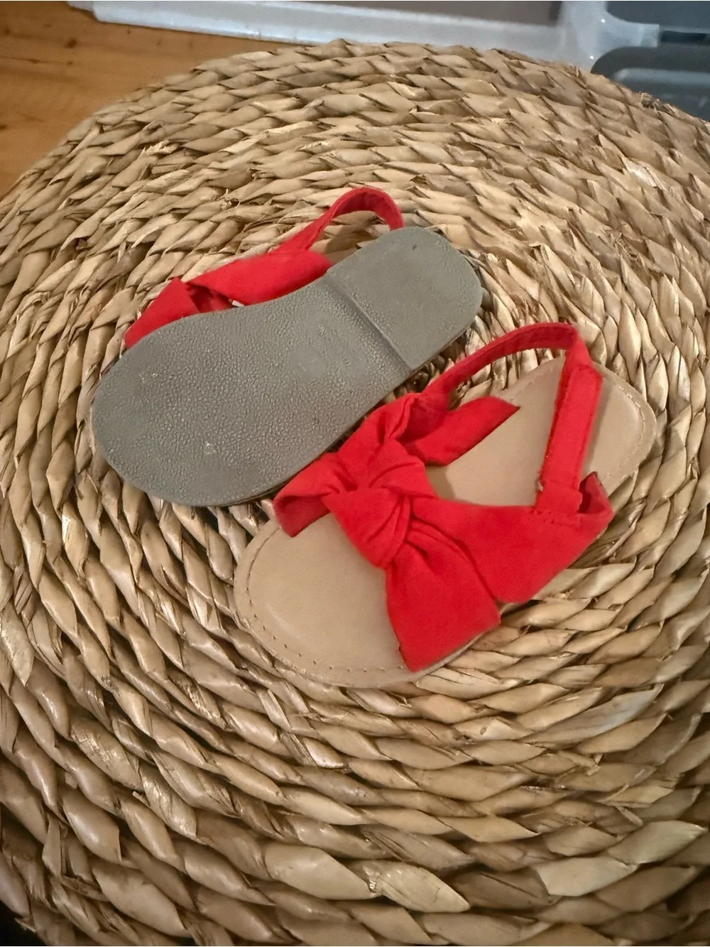Old Navy Red Bow Slingback Sandals for Kids